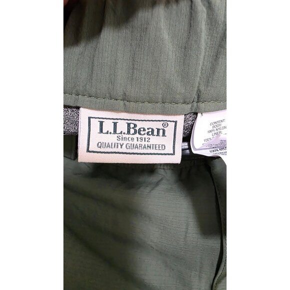 L.L.Bean Men's Quick-Dry Nylon Hiking Plus Sized Shorts Adjustable Belt Olive Gr - Picture 6 of 8